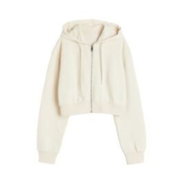 Women's Zip-Up Crop Top Hoodie
